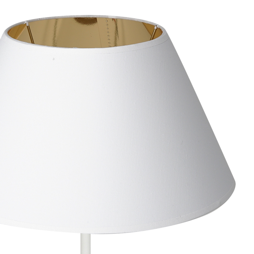 Lampa stołowa ze złączem USB 1xE27/60W/230V biała