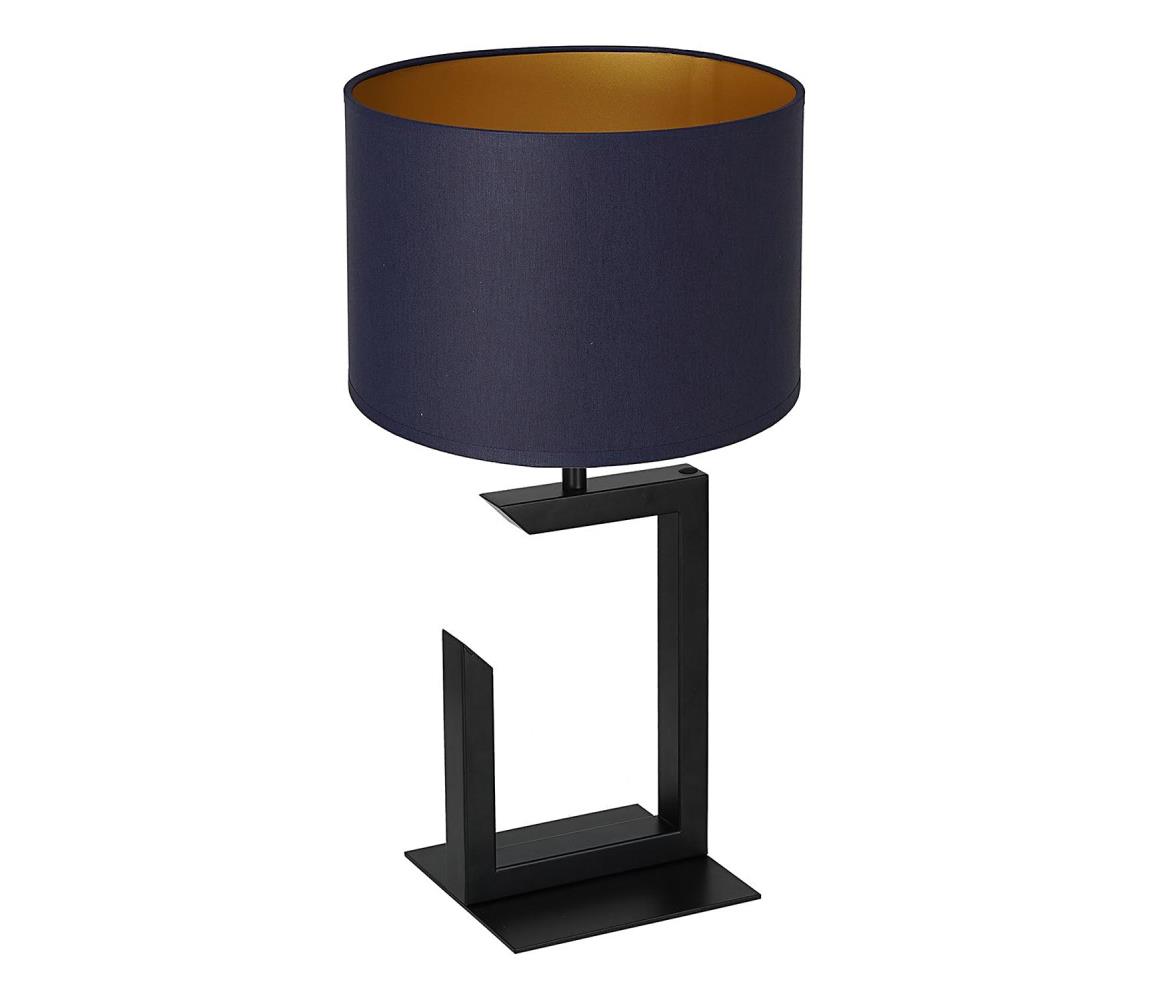 Lampa stołowa 1xE27/60W/230V 45 cm niebieski/złoty