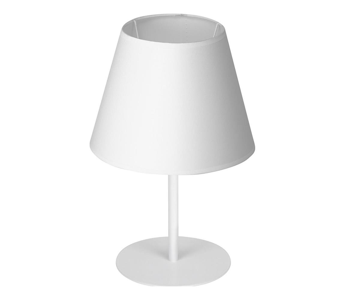 Lampa stołowa ARDEN 1xE27/60W/230V śr. 20 cm biały