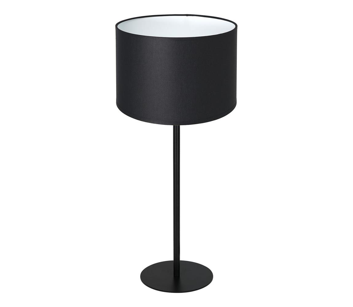 Lampa stołowa ARDEN 1xE27/60W/230V śr. 25 cm czarny/biały