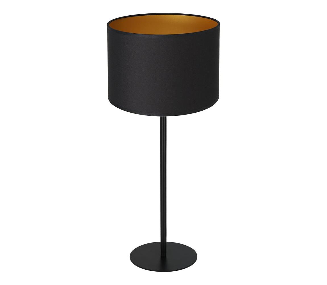 Lampa stołowa ARDEN 1xE27/60W/230V śr. 25 cm czarny/złoty