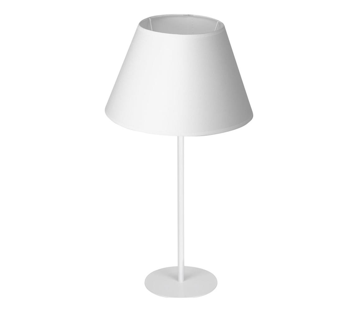 Lampa stołowa ARDEN 1xE27/60W/230V śr. 30 cm biały
