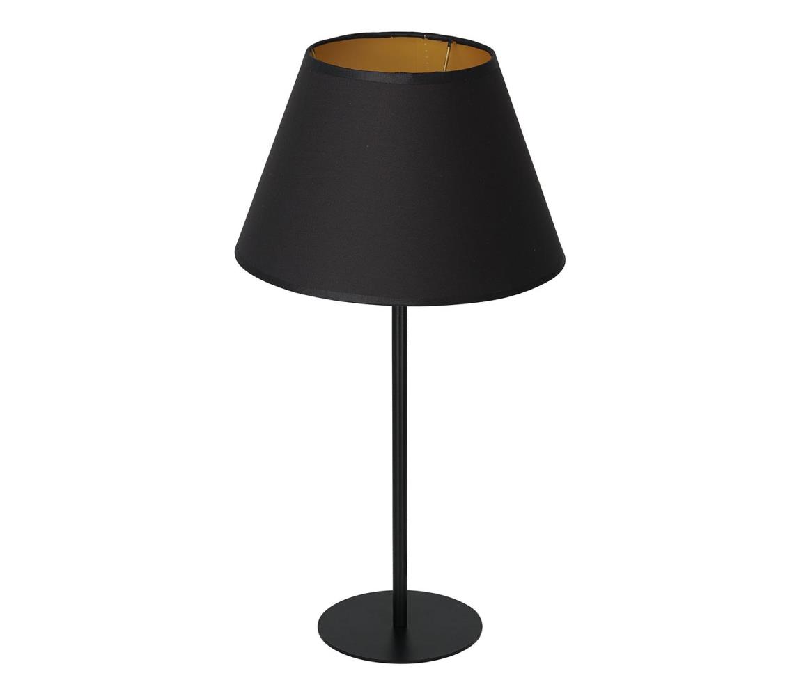 Lampa stołowa ARDEN 1xE27/60W/230V śr. 30 cm czarny/złoty