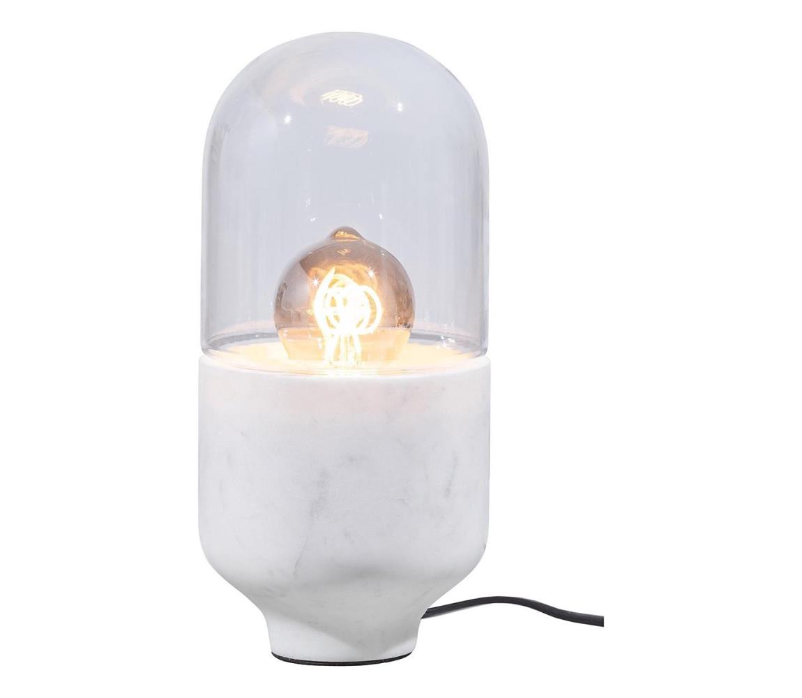 Lampa stołowa ASEL 1xE27/25W/230V marmur biały