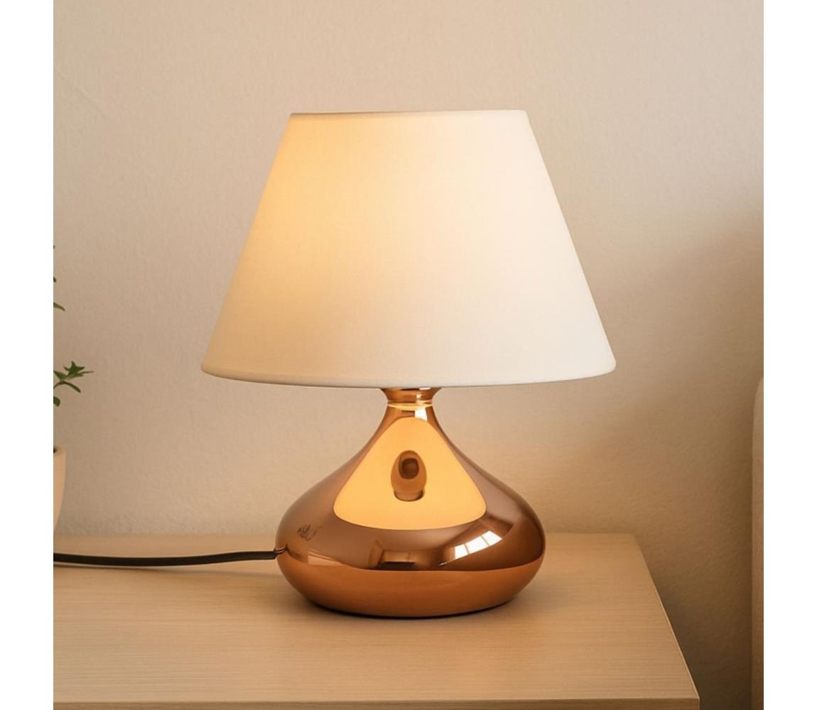 Lampa stołowa ASPARAGUS 1xE27/40W/230V miedziana