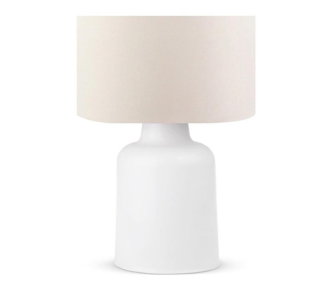 Lampa stołowa AYD 1xE27/60W/230V beżowy/biały