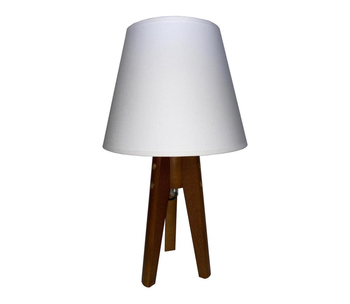Lampa stołowa CONE 1xE27/60W/230V dąb biały