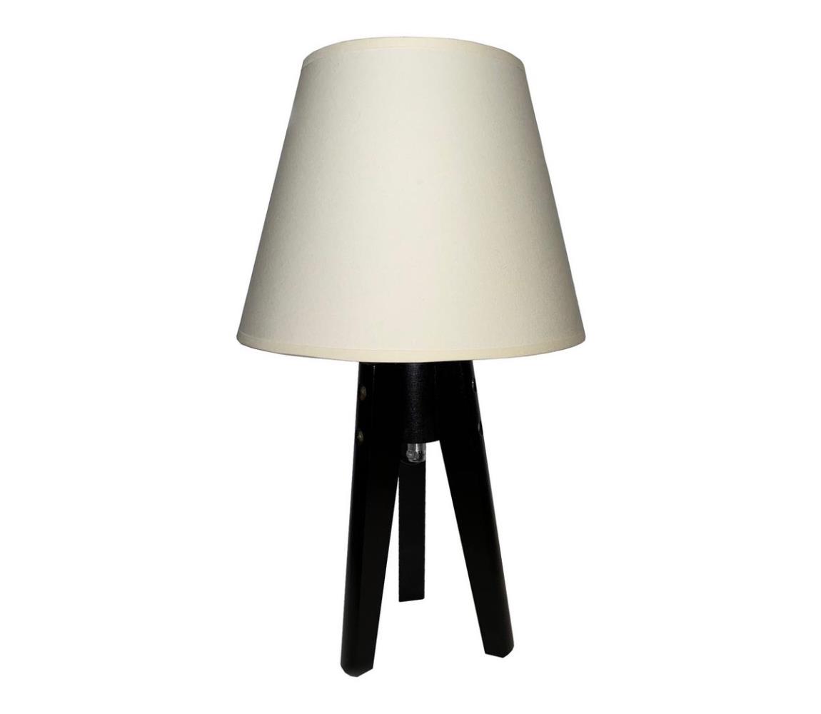 Lampa stołowa CONE 1xE27/60W/230V wenge kremowy