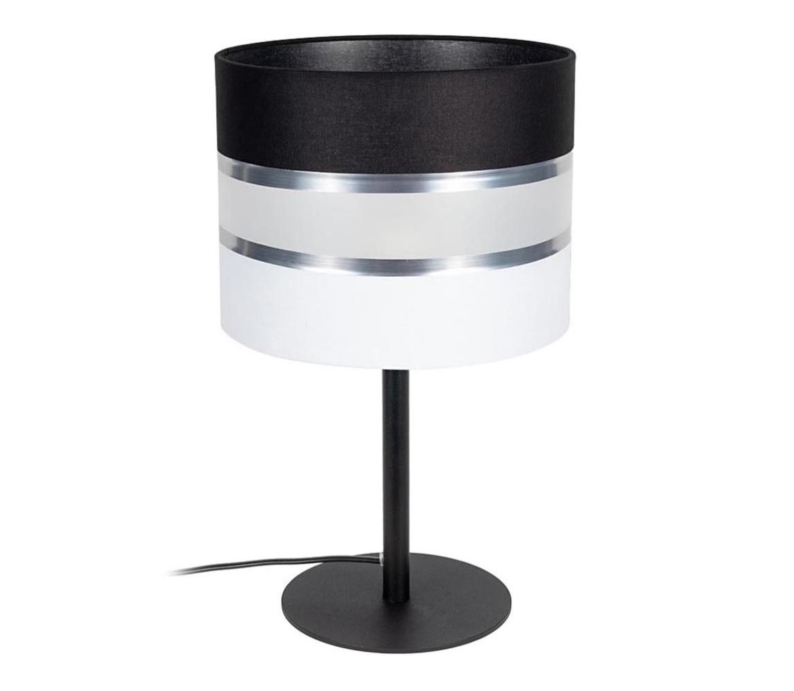Lampa stołowa CORAL 1xE27/60W/230V czarny/biały
