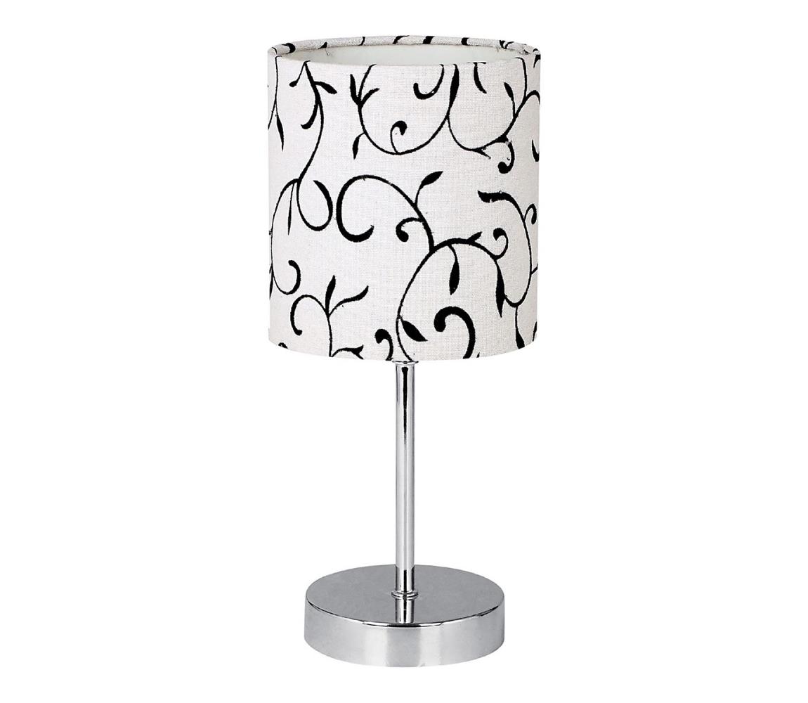 Lampa stołowa EMILY 1xE14/40W/230V biały/chrom błyszczący