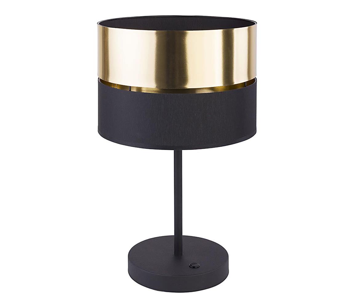 Lampa stołowa HILTON 1xE27/25W/230V mosiądz/czarny