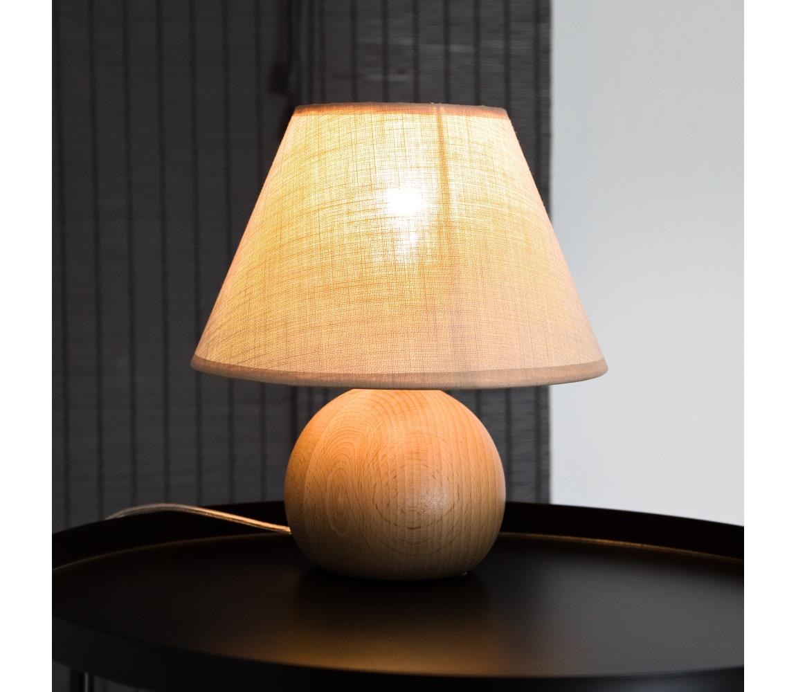 Lampa stołowa JUTA 1xE27/60W/230V - certyfikat FSC