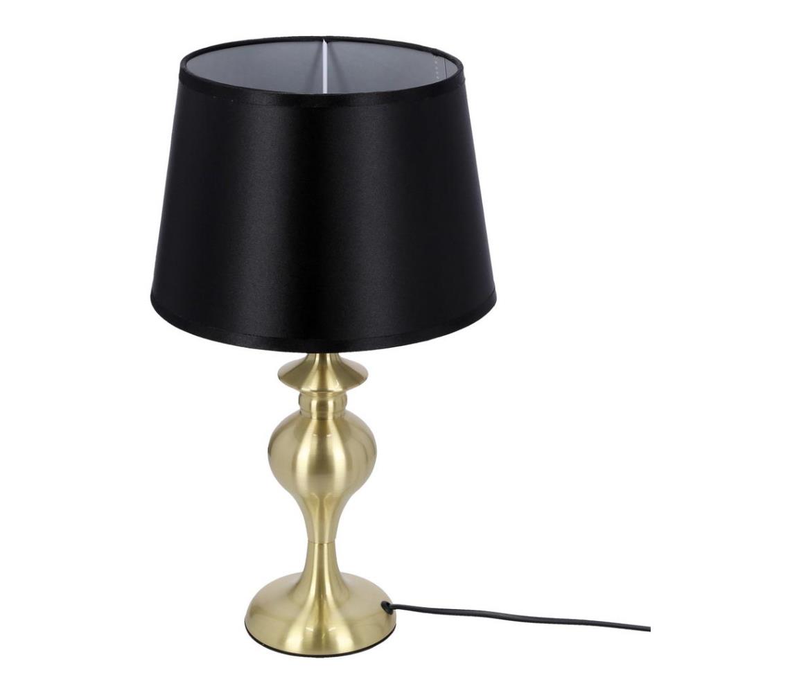 Lampa stołowa PRIMA GOLD 1xE27/60W/230V czarna/złota