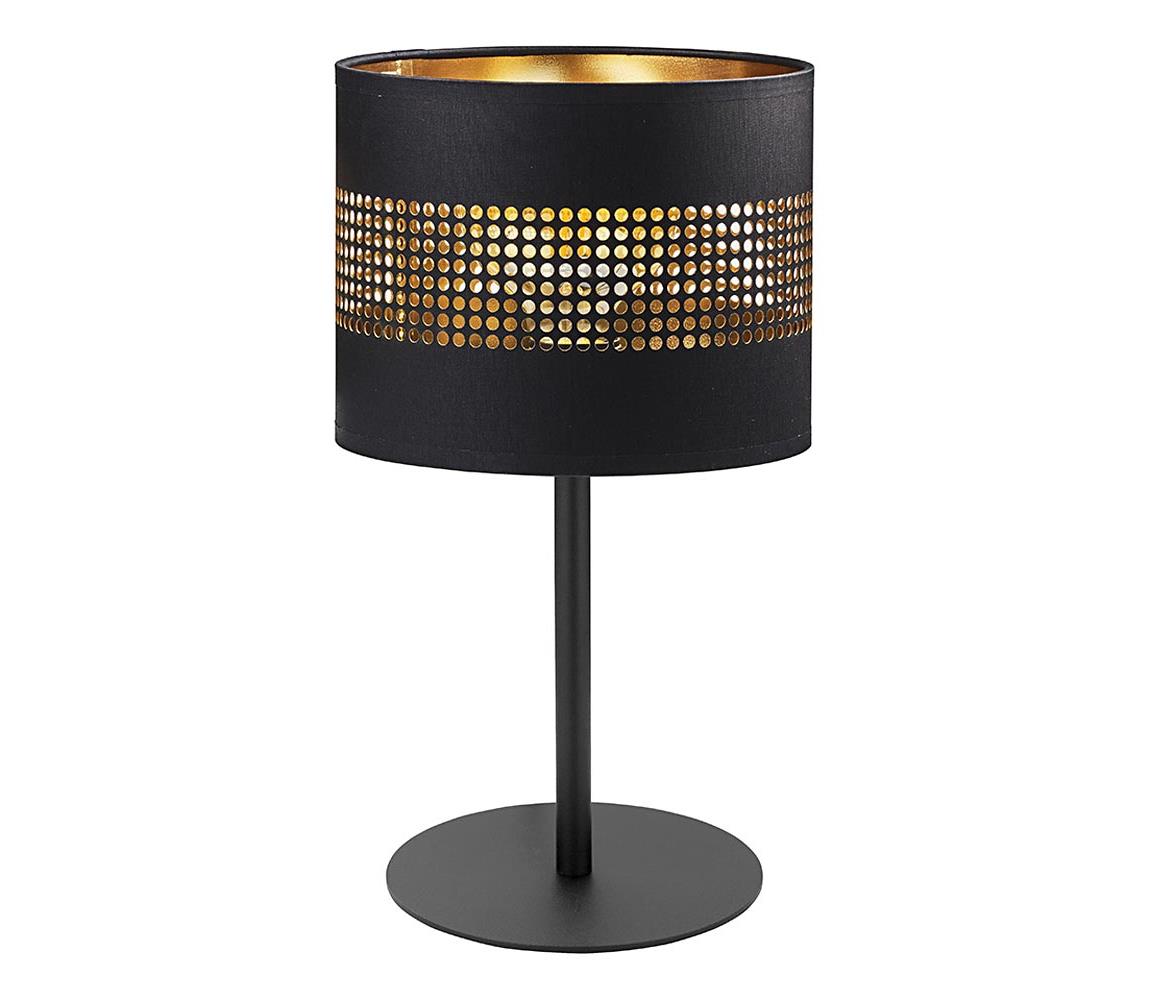 Lampa stołowa TAGO 1xE27/15W/230V czarna/złota
