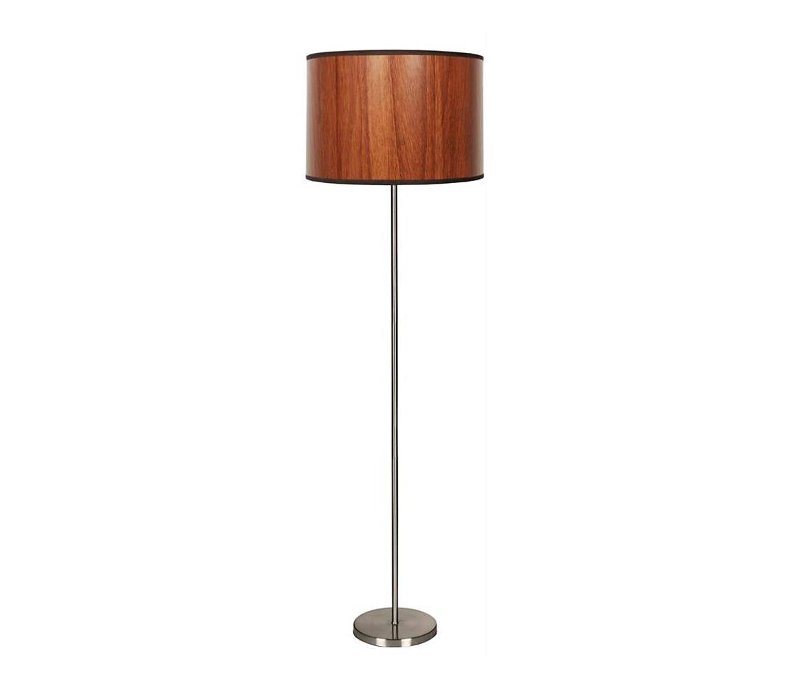 Lampa stołowa TIMBER 1xE27/60W/230V brązowy/matowy chrom