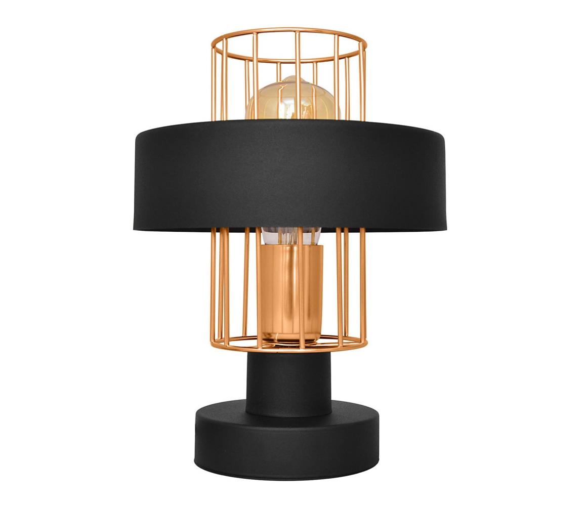 Lampa stołowa VOLTA 1xE27/15W/230V czarny/złoty