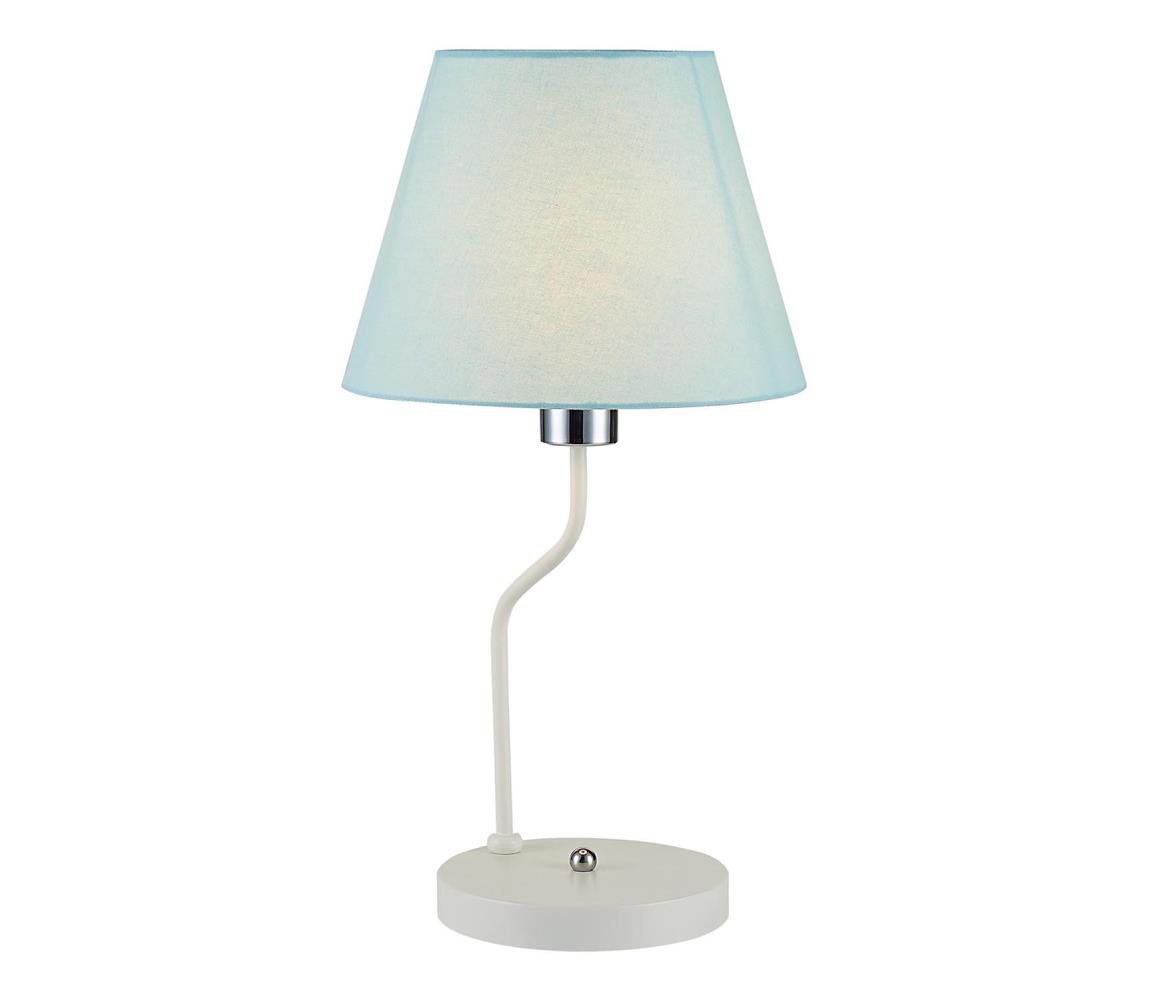 Lampa stołowa YORK 1xE14/60W/230V biały/niebieski