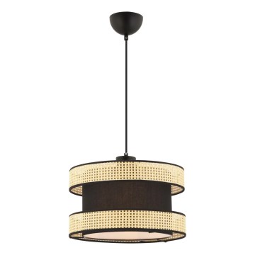 Lampa su linka HALO 1xE27/60W/230V czarna/beżowa