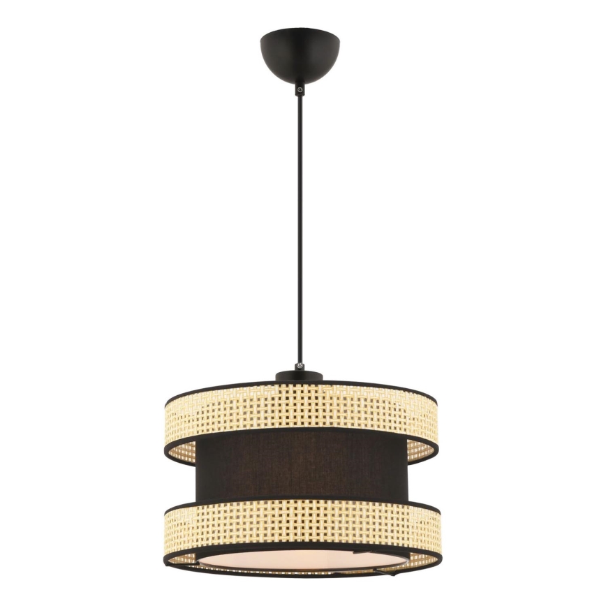 Lampa su linka HALO 1xE27/60W/230V czarna/beżowa
