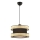 Lampa su linka HALO 1xE27/60W/230V czarna/beżowa