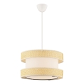 Lampa su linka HALO 1xE27/60W/230V kremowa/beżowa