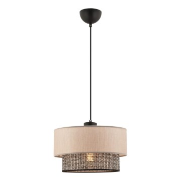 Lampa su suficiente ECHO 1xE27/60W/230V beżowa/szara