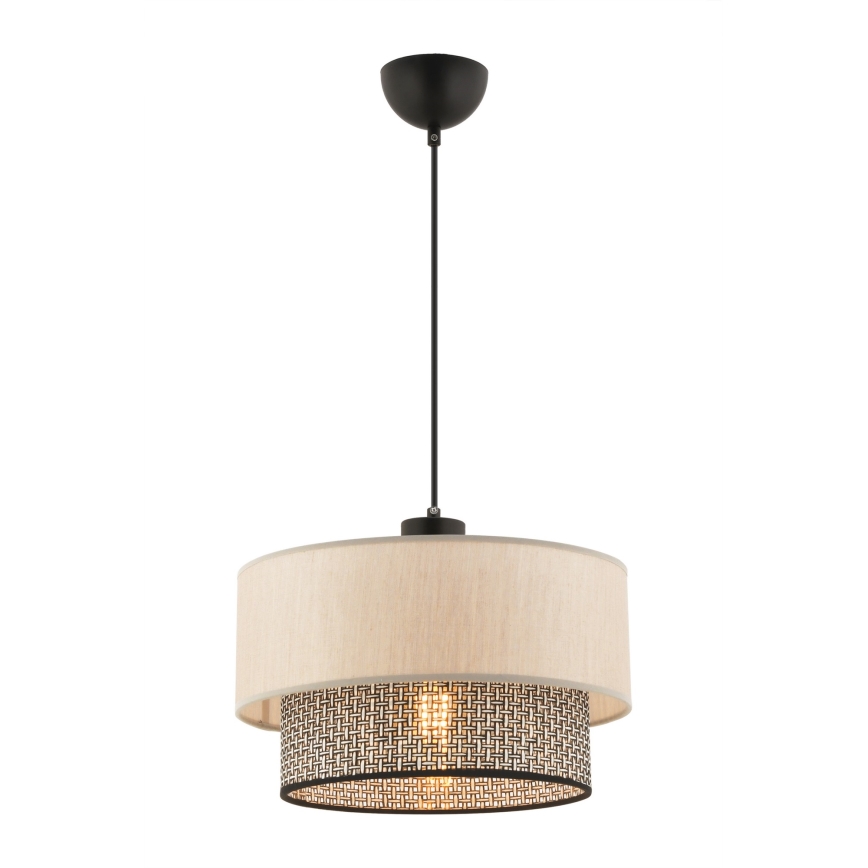 Lampa su suficiente ECHO 1xE27/60W/230V beżowa/szara