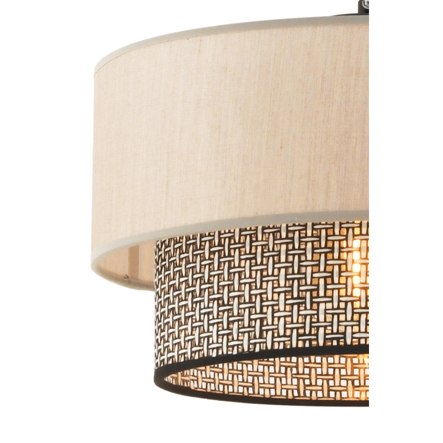 Lampa su suficiente ECHO 1xE27/60W/230V beżowa/szara