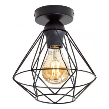 Lampa sufitowa 1x E27/40W/230V czarna