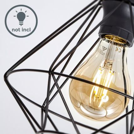 Lampa sufitowa 1x E27/40W/230V czarna