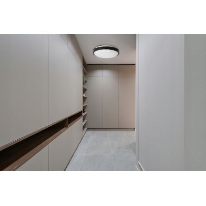 Lampa sufitowa 2xE27/40W/230V śr. 29,5 cm czarna