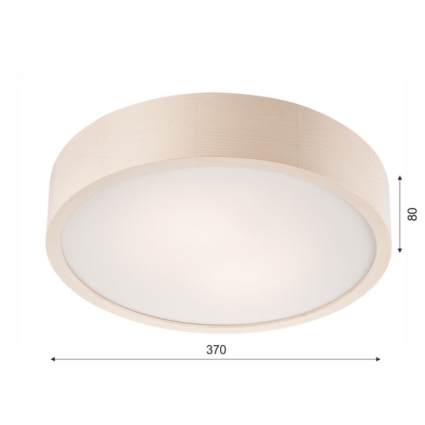 Lampa sufitowa 2xE27/60W/230V sosna