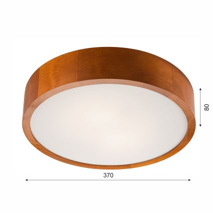 Lampa sufitowa 2xE27/60W/230V sosna