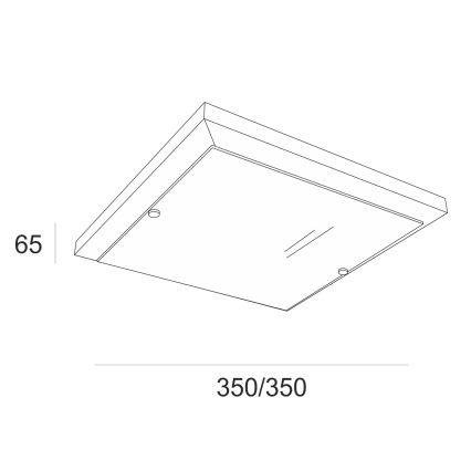 Lampa sufitowa 2xE27/60W/230V buk