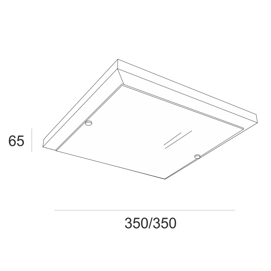 Lampa sufitowa 2xE27/60W/230V buk