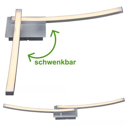 Lampa sufitowa 2xLED/6W/230V 3000K matowy chrom