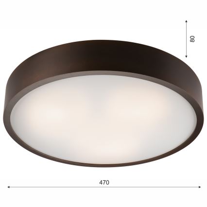 Lampa sufitowa 3xE27/60W/230V sosna