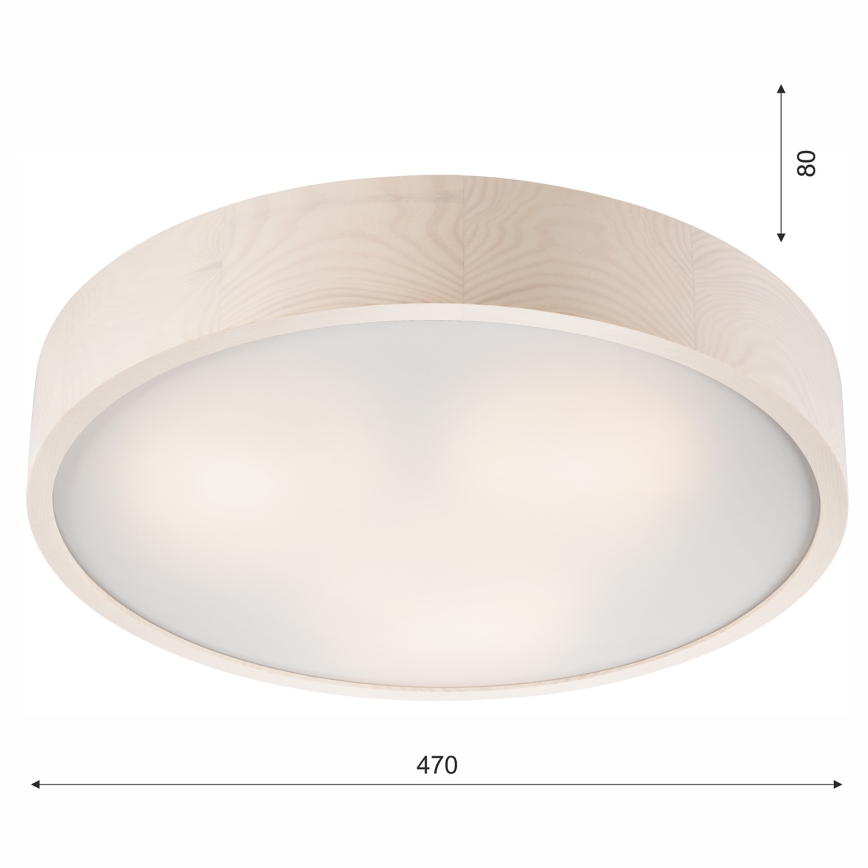 Lampa sufitowa 3xE27/60W/230V sosna