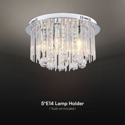 Lampa sufitowa 5xE14/40W/230V śr. 40 cm