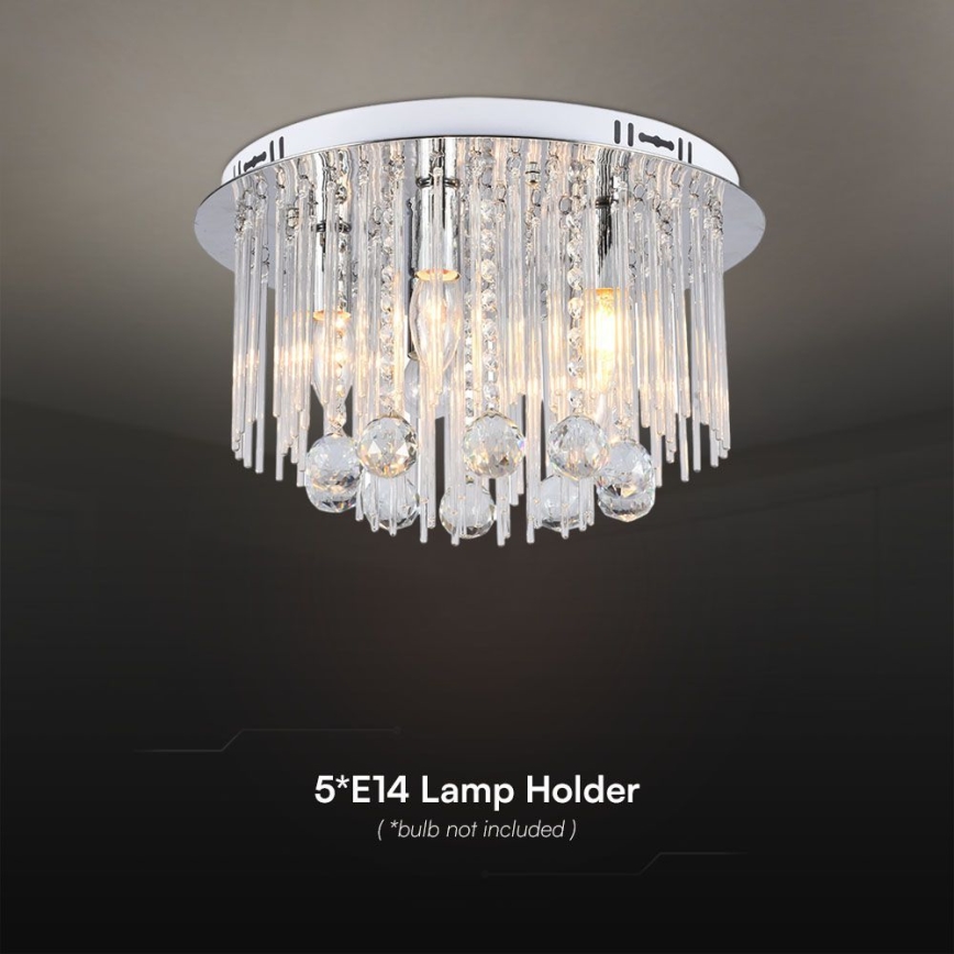 Lampa sufitowa 5xE14/40W/230V śr. 40 cm