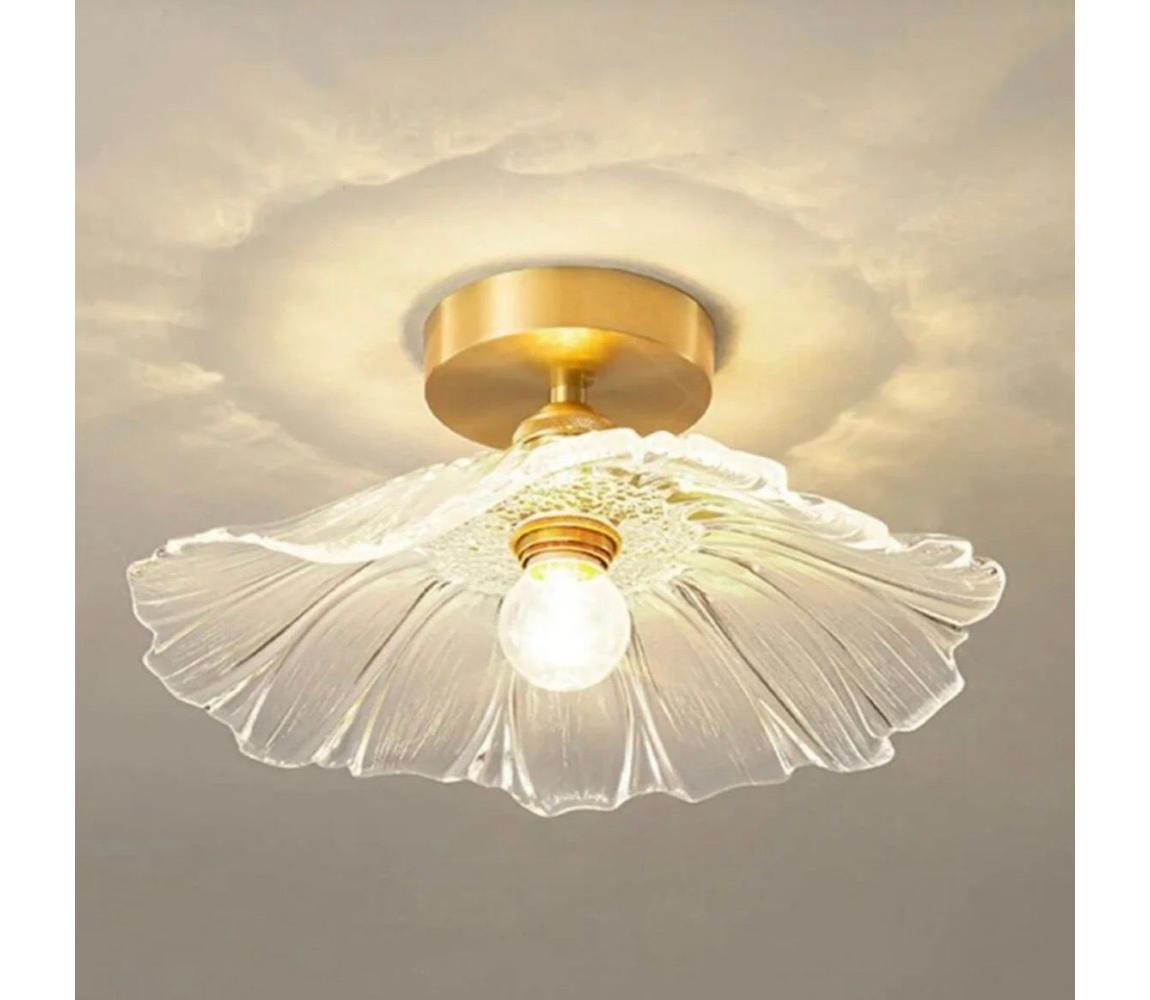Lampa sufitowa ACRYLIC 1xE27/40W/230V śr. 28 cm złota