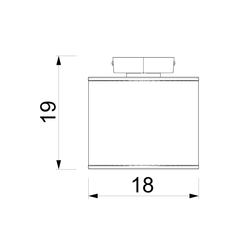 Lampa sufitowa ARDEN 1xE27/15W/230V śr. 18 cm beżowa