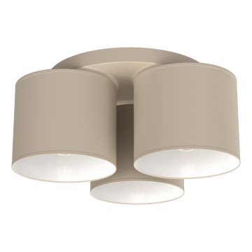 Lampa sufitowa ARDEN 3xE27/15W/230V śr. 30 cm beżowa