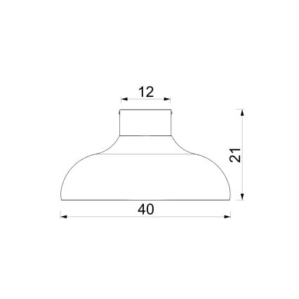 Lampa sufitowa BASCA 1x E27/15W/230V śr. 40 cm brązowa