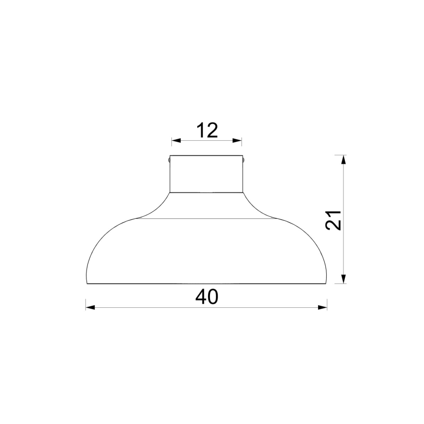 Lampa sufitowa BASCA 1x E27/15W/230V śr. 40 cm brązowa