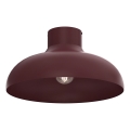 Lampa sufitowa BASCA 1xE27/15W/230V śr. 40 cm bordowy