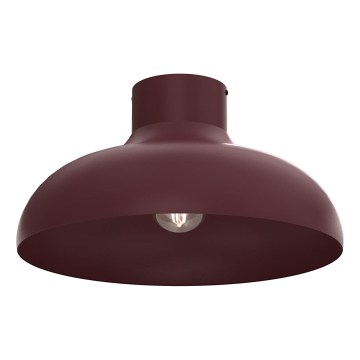 Lampa sufitowa BASCA 1xE27/15W/230V śr. 40 cm bordowy