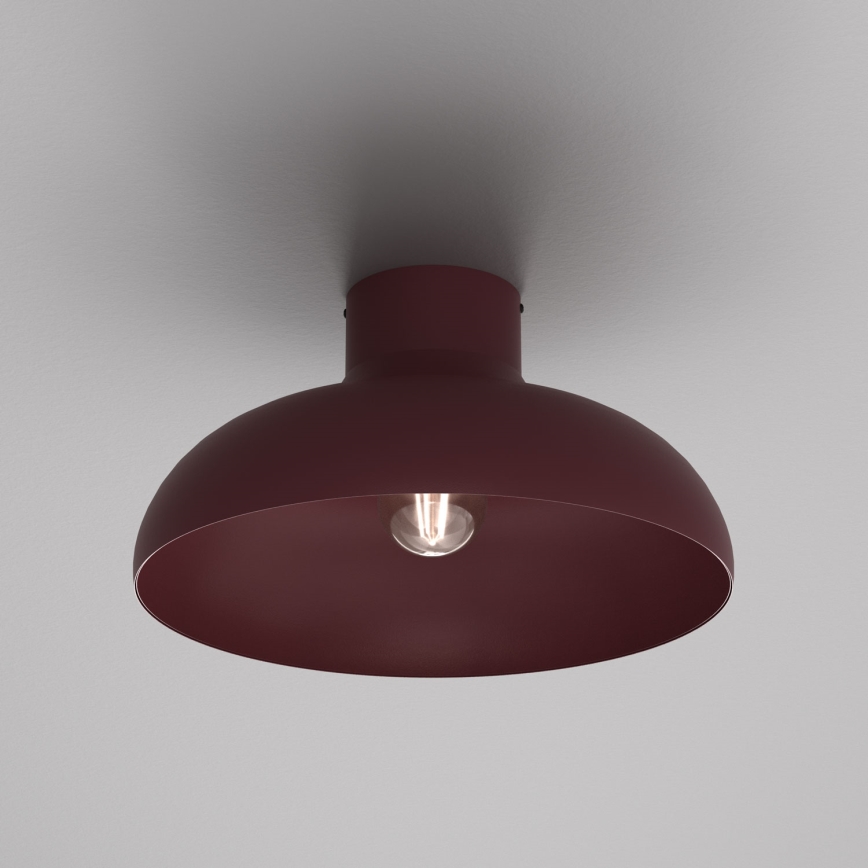 Lampa sufitowa BASCA 1xE27/15W/230V śr. 40 cm bordowy