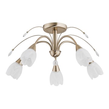 Lampa sufitowa BASTER 5xE14/10W/230V złota