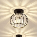 Lampa sufitowa BELLA 1xE27/40W/230V, śr. 20 cm, czarna
